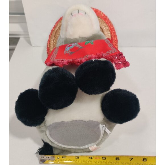 PBC Christmas Cisco Donkey in Straw Hat Mexican Outfit Poncho Plush Moves READ - Picture 12 of 14